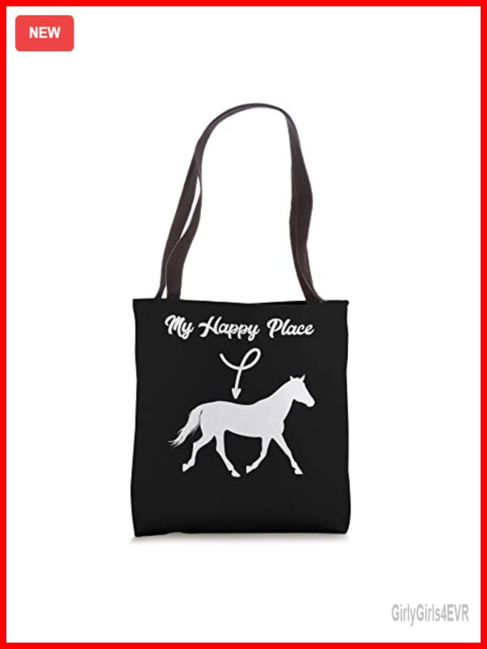 Equestrian Saddle Dressage Horseshoe Tote Bag Cotton Polyester